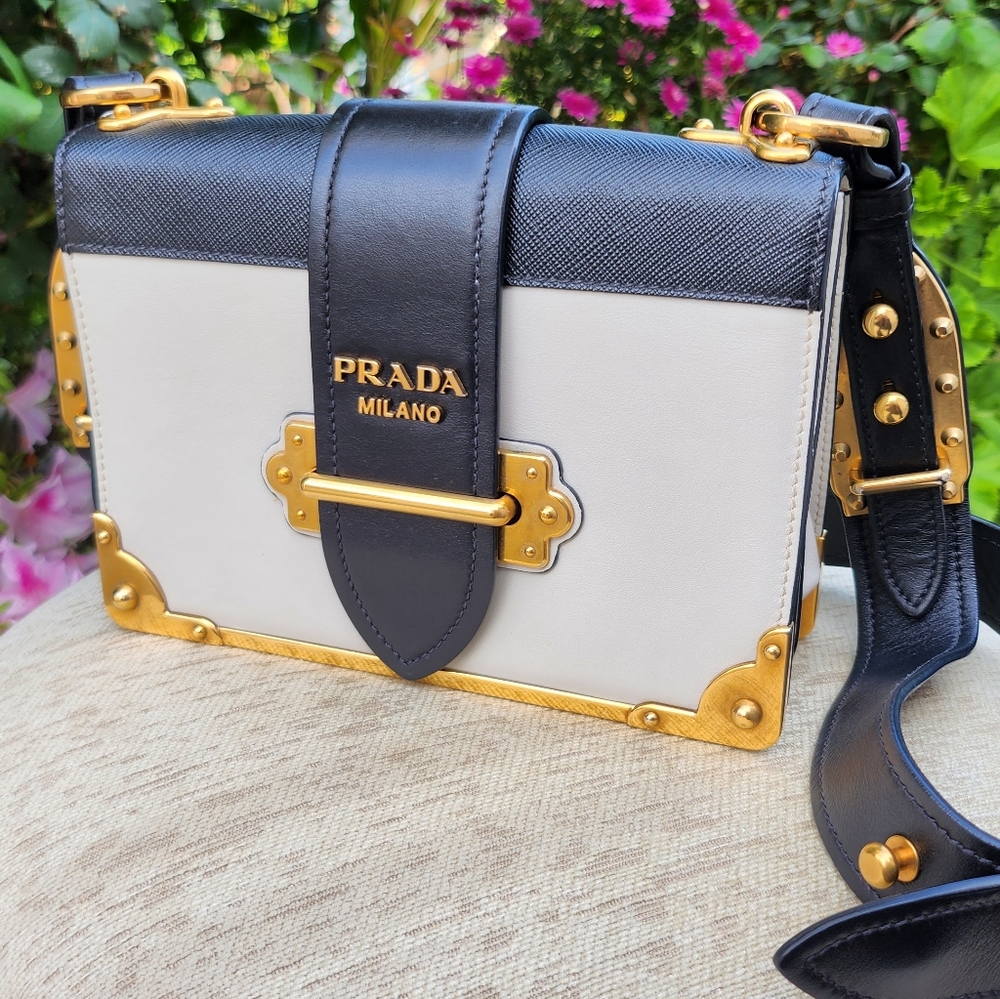 Prada Cahier White Bag
